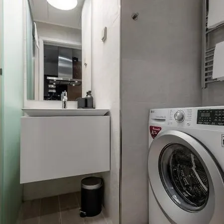 High-end W Gym/sauna/balcony/security Apartamento