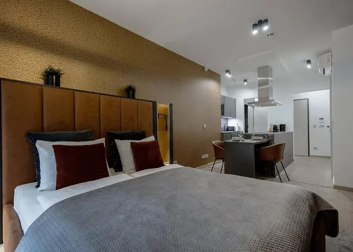 Apartament High-end W Gym/sauna/balcony/security Budapesta